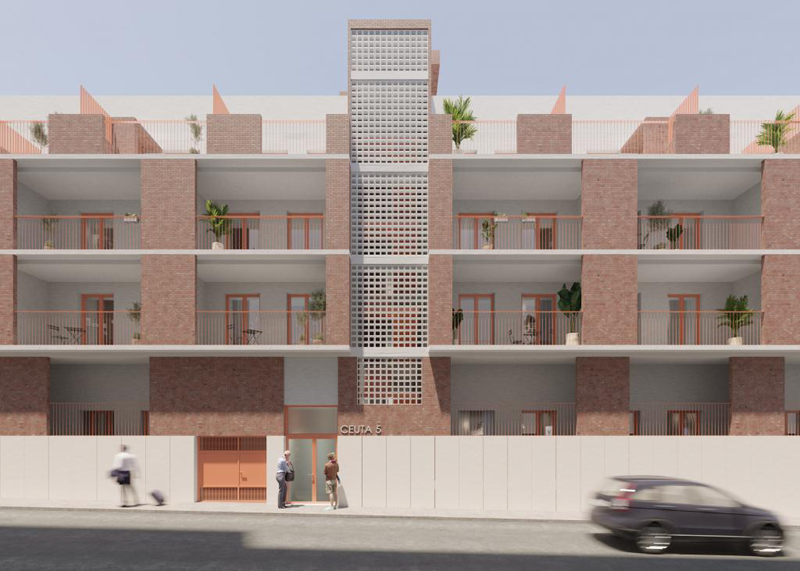 El Ayuntamiento de Alicante va a sacar a concurso público las 32 viviendas en alquiler social que se van a construir en cuatro plantas en un solar situado en la calle Ceuta