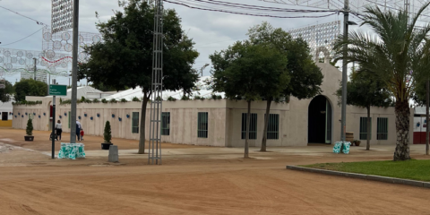 Hormigón celular curado en autoclave de Baublock para una caseta de una feria de Córdoba