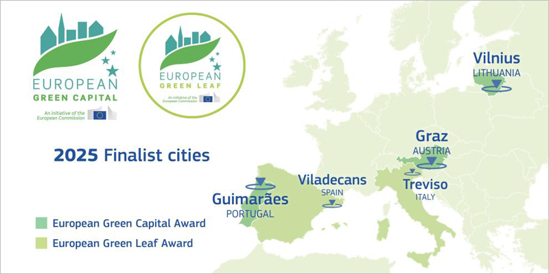 Cinco finalistas de los European Green Capital & Leaf Awards