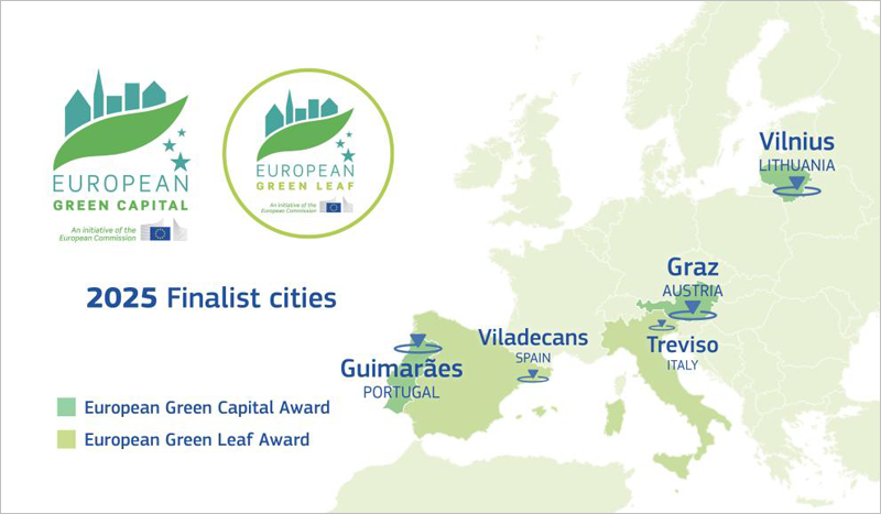 Cinco finalistas de los European Green Capital & Leaf Awards