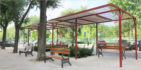 Nuevos refugios climáticos para bajar la temperatura de la calle y las viviendas de dos barrios de Getafe