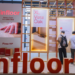 El suelo laminado y sostenible de la marca Finfloor se ha mostrado en la feria Domotex Asia