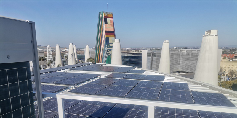 instalaciones fotovoltaicas en la sede de la Agencia Andaluza de la Energía
