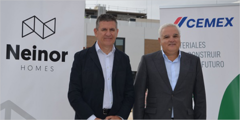 El hormigón verde de Cemex se utilizará en las nuevas promociones de viviendas de Neinor Homes