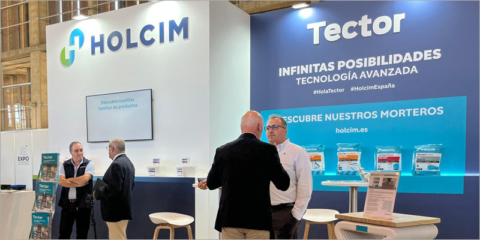 La compañía Holcim muestra su amplia gama de morteros en la feria Expoconstruye