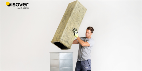 Climliner Slab G1, la solución de lana mineral de Isover para aislar conductos metálicos por el interior
