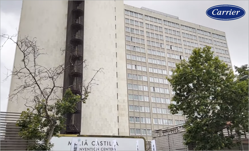 Renovación del sistema de producción de frío y calor para conseguir la máxima descarbonización del Hotel Meliá Castilla