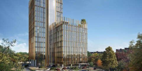 Vidrio con huella de carbono reducida de AGC para un nuevo edificio de oficinas en Milán