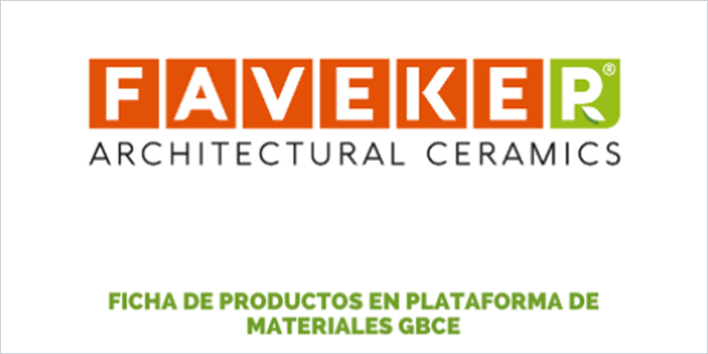 Revestimiento de fachada ventilada Faveker en la PLataforma de Materiales de GBCe España