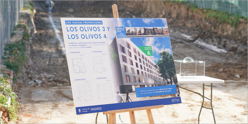 El Ayuntamiento de Madrid inicia la construcción de 67 viviendas eficientes para alquiler asequible en el distrito de Latina