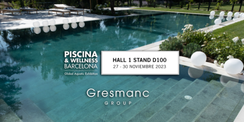 Amplia gama de diseños en cerámica de Gresmanc Group en el Salón Piscina Wellness 2023