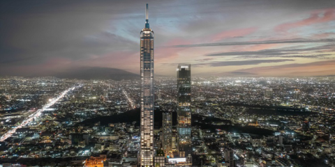 Hormigón Vertua bajo en carbono de Cemex para la construcción de la Torre Rise en Monterrey