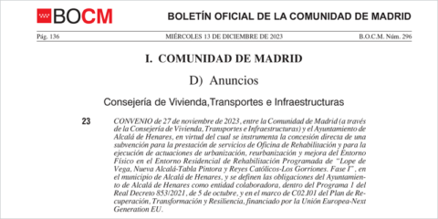 Más de 5 millones de euros para la rehabilitación energética de viviendas en Alcalá de Henares