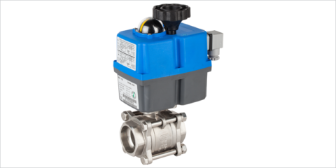 Nueva válvula de esfera de Genebre con actuador eléctrico o neumático para refrigeración industrial