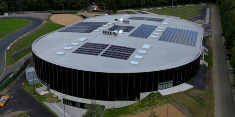 Impermeabilización de la cubierta del velódromo Heusen-Zolder en Bélgica con soluciones de RENOLIT