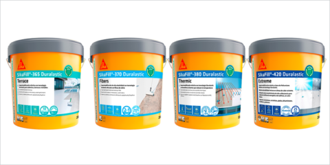 La gama Sikafill Duralastic está diseñada para la impermeabilización de todo tipo de cubiertas