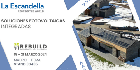 La Escandella presentará sus soluciones fotovoltaicas integradas en la cubierta en Rebuild 2024