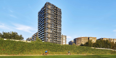 El edificio The Kube en Tarragona cuenta con una fachada fotocatalítica con soluciones de Sika
