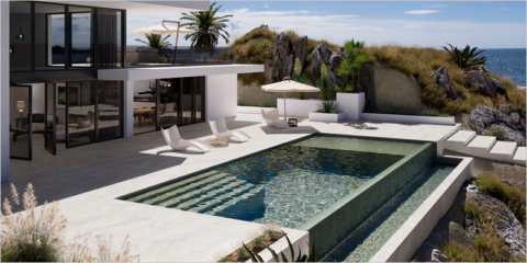 El pavimento porcelánico White Stone de Gresmanc Group se exhibe en Madrid Inside Art & Design