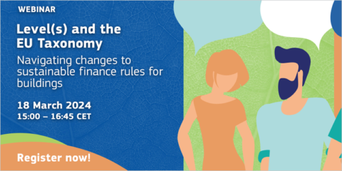 Webinar sobre cómo Level(s) ayuda a afrontar las nuevas reglas de financiación sostenible para edificios