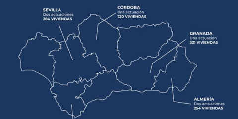 Firmados ocho acuerdos para la rehabilitación a nivel de barrio de 2.033 viviendas en Andalucía