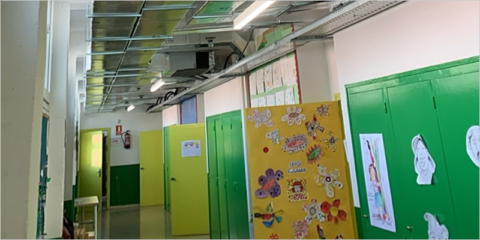 La tecnología InCare de Ursa mejora la calidad del aire interior de un colegio en Montornés del Vallés