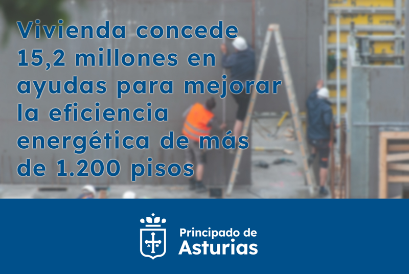 Vivienda concede 15,2 millones en ayudas para mejorar la eficiencia energética de más de 1.200 viviendas