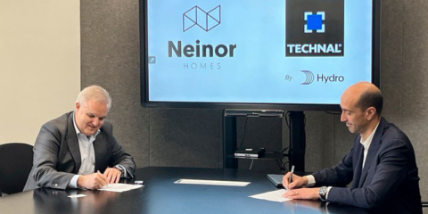 Las promociones de Neinor Homes contarán con sistemas Technal fabricados con aluminio reciclado