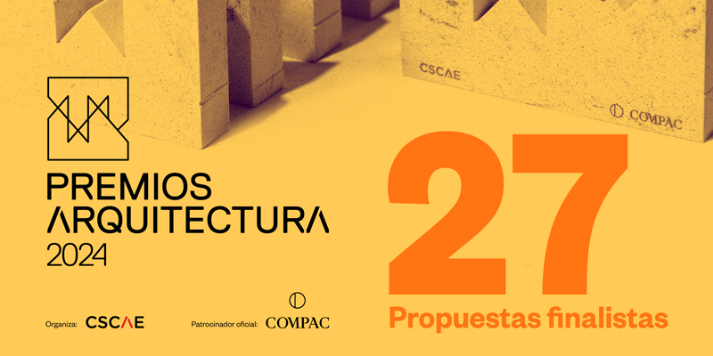 El CSCAE presenta los 27 proyectos finalistas a los Premios Arquitectura 2024