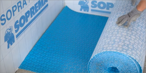 Lámina impermeabilizante Sopraflow de desolidarización de Soprema