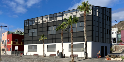 El edificio Cachalote en Las Palmas tendrá una piel de vidrio fotovoltaico y será energéticamente eficiente