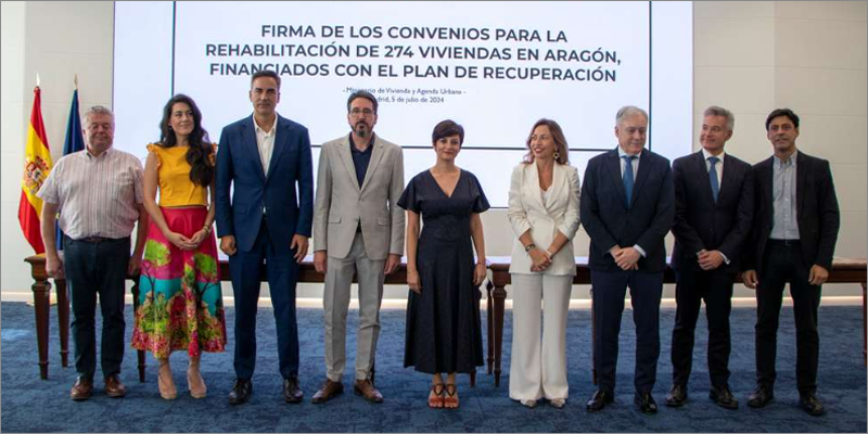 Más de 7,5 millones de euros para la rehabilitación de 274 viviendas de Zaragoza y Puebla de Híjar