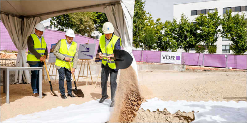 Construcción del primer edificio de viviendas públicas de madera en Madrid