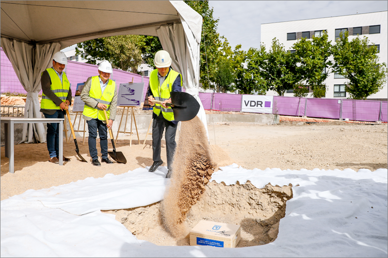 Construcción del primer edificio de viviendas públicas de madera en Madrid