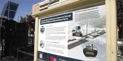 Arranca el proyecto piloto de sistemas urbanos de drenaje sostenible para Madrid Nuevo Norte