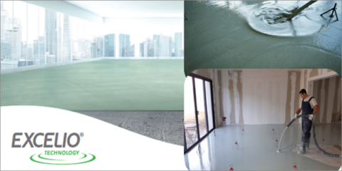 Mortero autonivelante Excelio, una tecnología única en recrecidos de bajo espesor de Anhivel Morteros