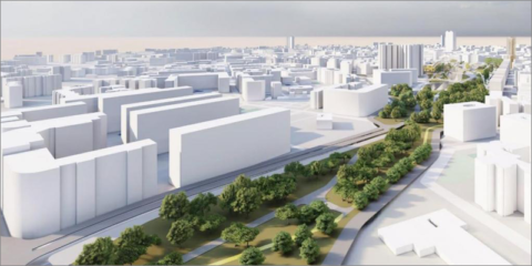 Los alicantinos apuestan por edificios altos y espacios para zonas verdes en el futuro Parque Central