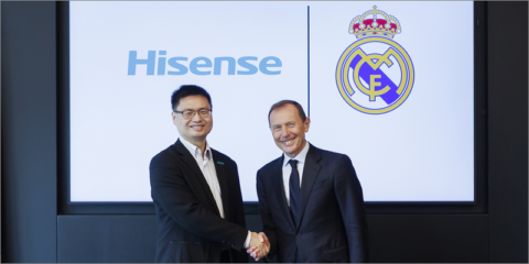 Hisense se convierte en patrocinador oficial del Real Madrid y lanza un nuevo televisor de edición limitada