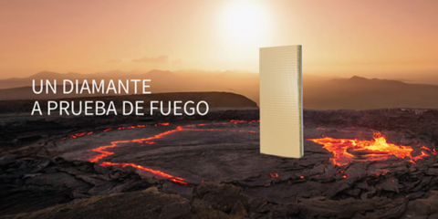 El panel Isofire Wall Plissé de Isopan con acabado Diamond ofrece óptimas prestaciones contra el fuego