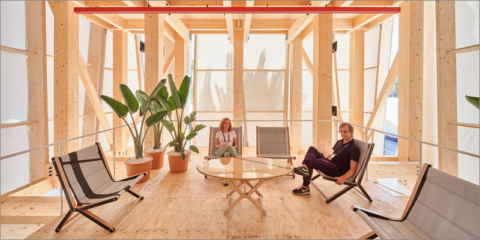 Acciona Energía apuesta por la reducción de emisiones a través de un pabellón construido con madera