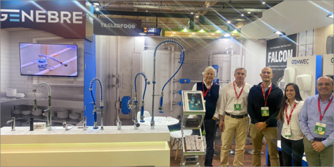 Genebre muestra sus novedades en grifería para colectividades en el Espacio Food & Service 2024