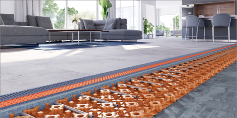 Nuevos sistemas de suelo radiante con mejor aislamiento térmico y acústico de Schlüter-Systems
