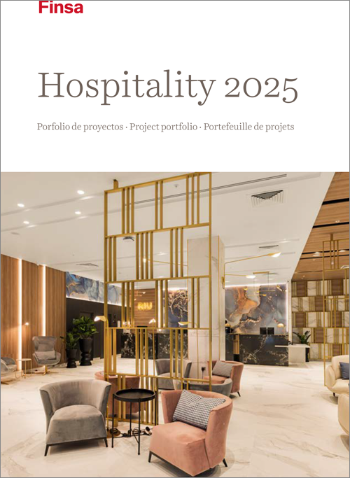 Nuevo porfolio de hospitality 2025 con materiales Finsa