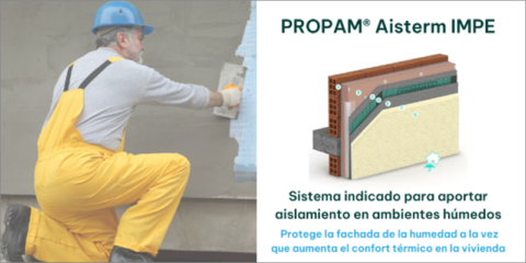 El sistema de aislamiento Propam Aisterm de Molins combate las humedades por condensación
