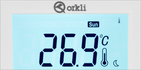El nuevo cronotermostato con tecnología wifi de Orkli ofrece un control preciso de la temperatura