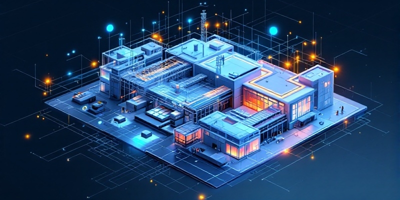 Modelo 3D inteligente mediante BIM para visualización en construcción.