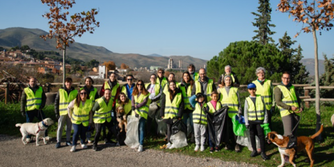 Más de 20 voluntarios participaron en la recogida de residuos de Cemex en Morata de Jalón