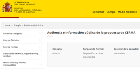 La herramienta CERMA y el documento DesignBuilder-CTE se abren a audiencia pública
