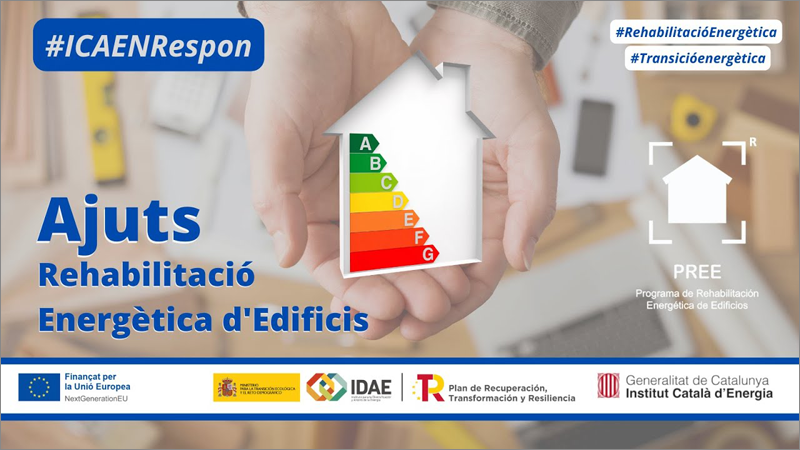 Cataluña amplía el plazo para solicitar las ayudas a la rehabilitación energética de edificios PREE 5000