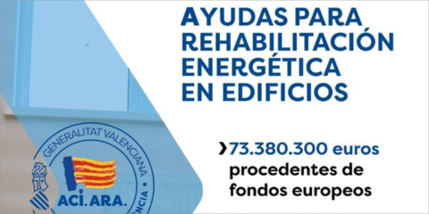 La Generalitat Valenciana convoca ayudas para la rehabilitación energética de edificios